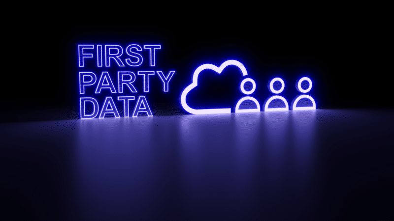 First-party data concept