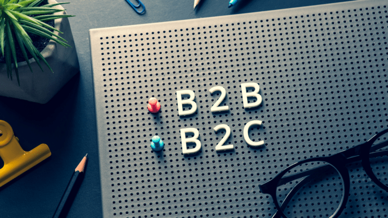 B2B and B2C marketing concept