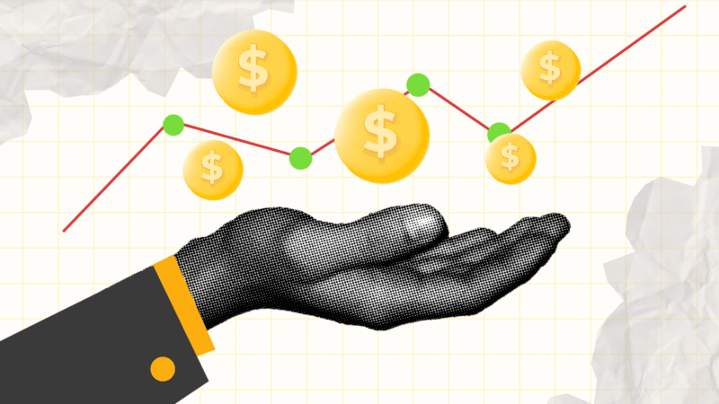 Financial growth concept