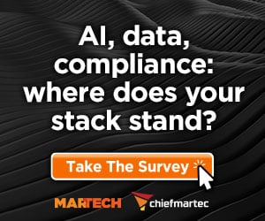 MarTech state of your stack survey.