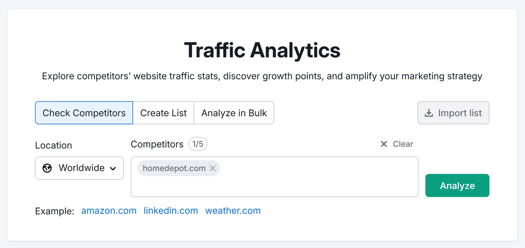 Traffic Analytics Search Homedepot