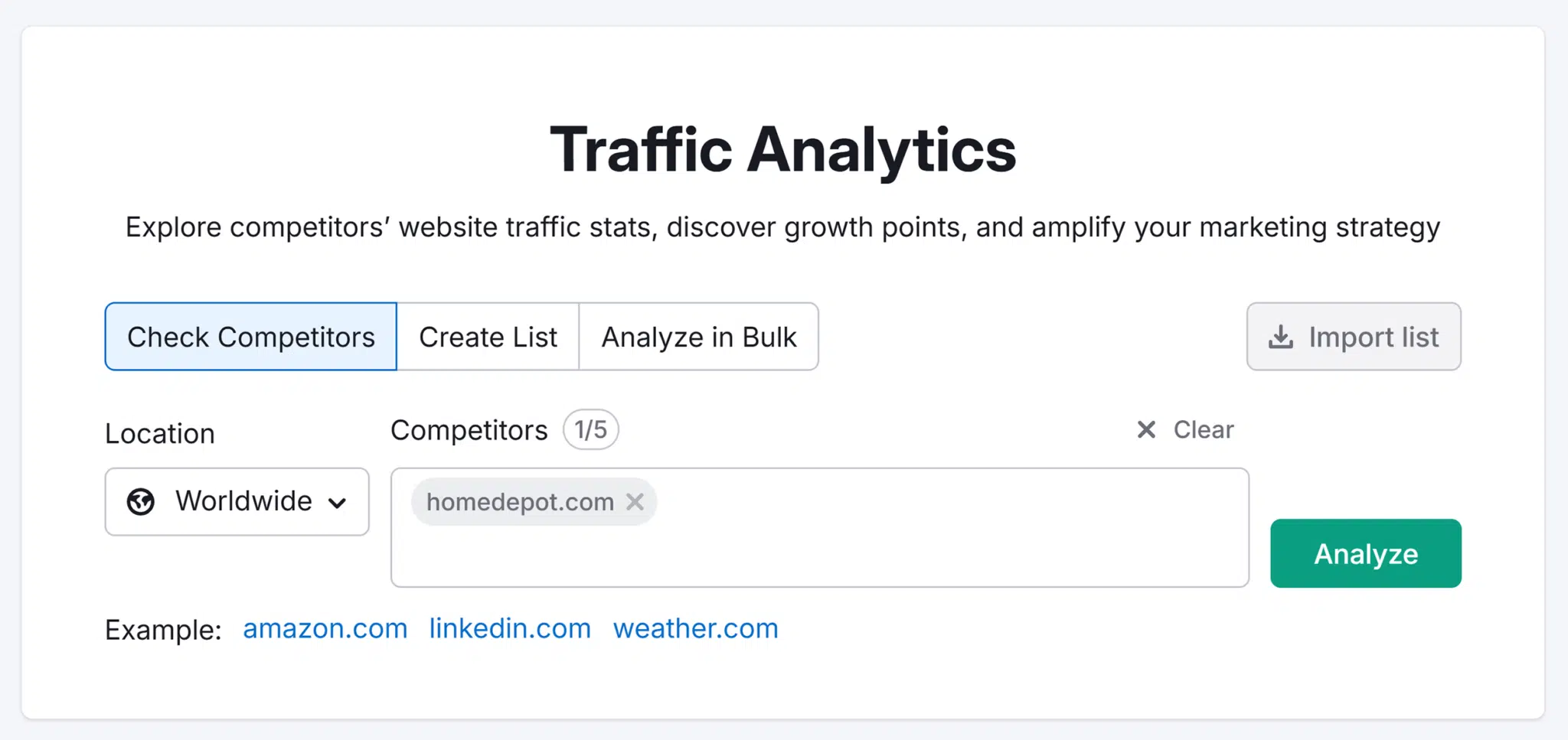 Traffic Analytics Search Homedepot
