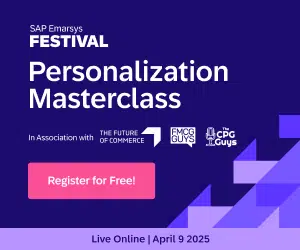 SAP Emarsys Festival - Personalization Masterclass. Register for free!