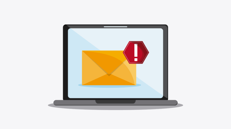 Email authentication non-compliance concept