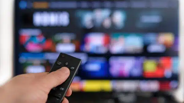 Remote-control-and-TV-concept