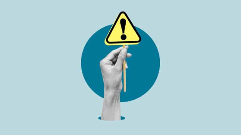 Warning sign concept