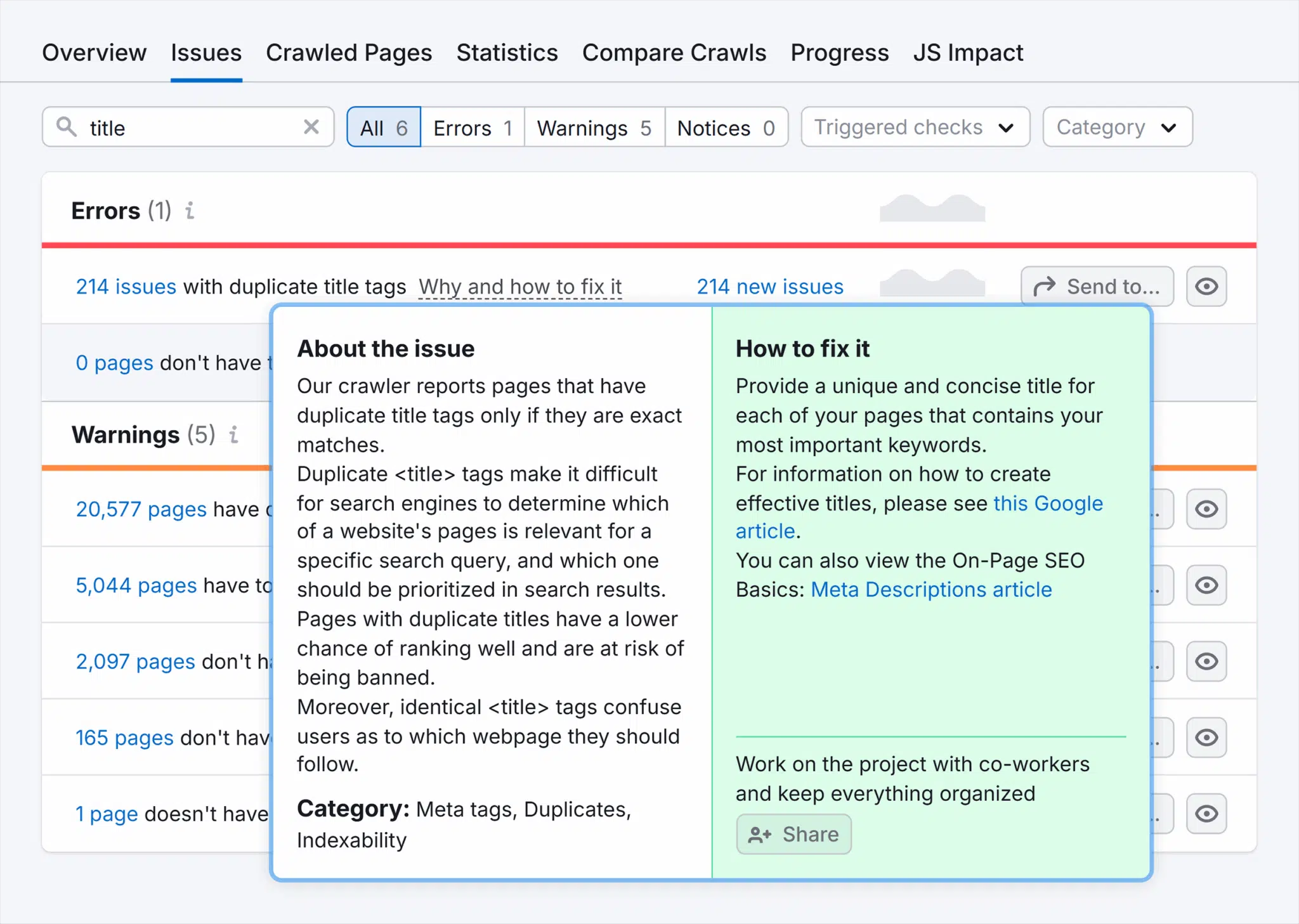 Site Audit Issues Title Tag Fix Scaled
