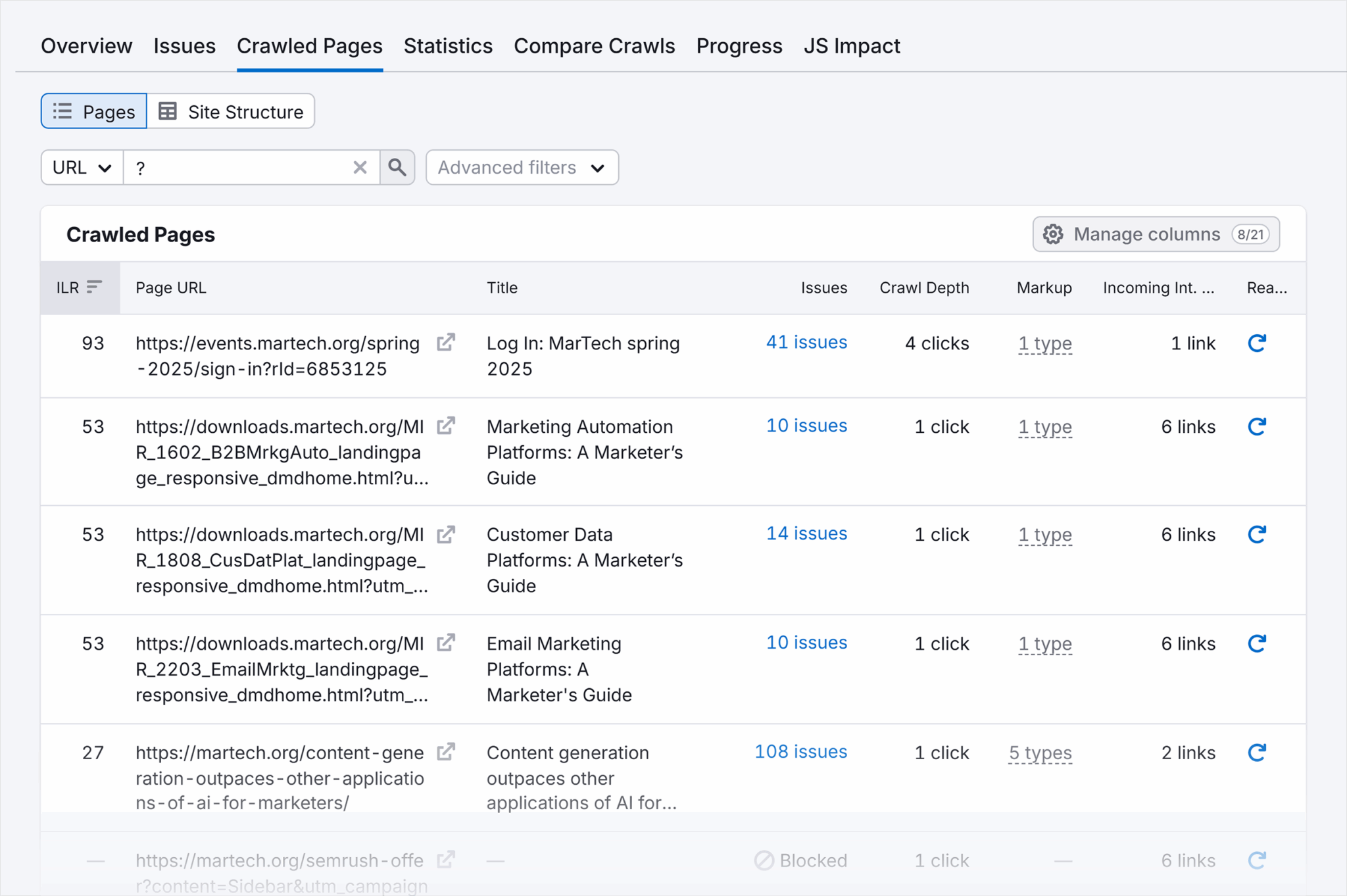 Site Audit Martech Crawled Pages Url Scaled