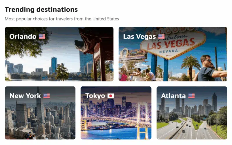 Booking Us Locations