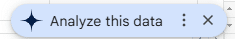 Gemini's 'Analyze this data
 button