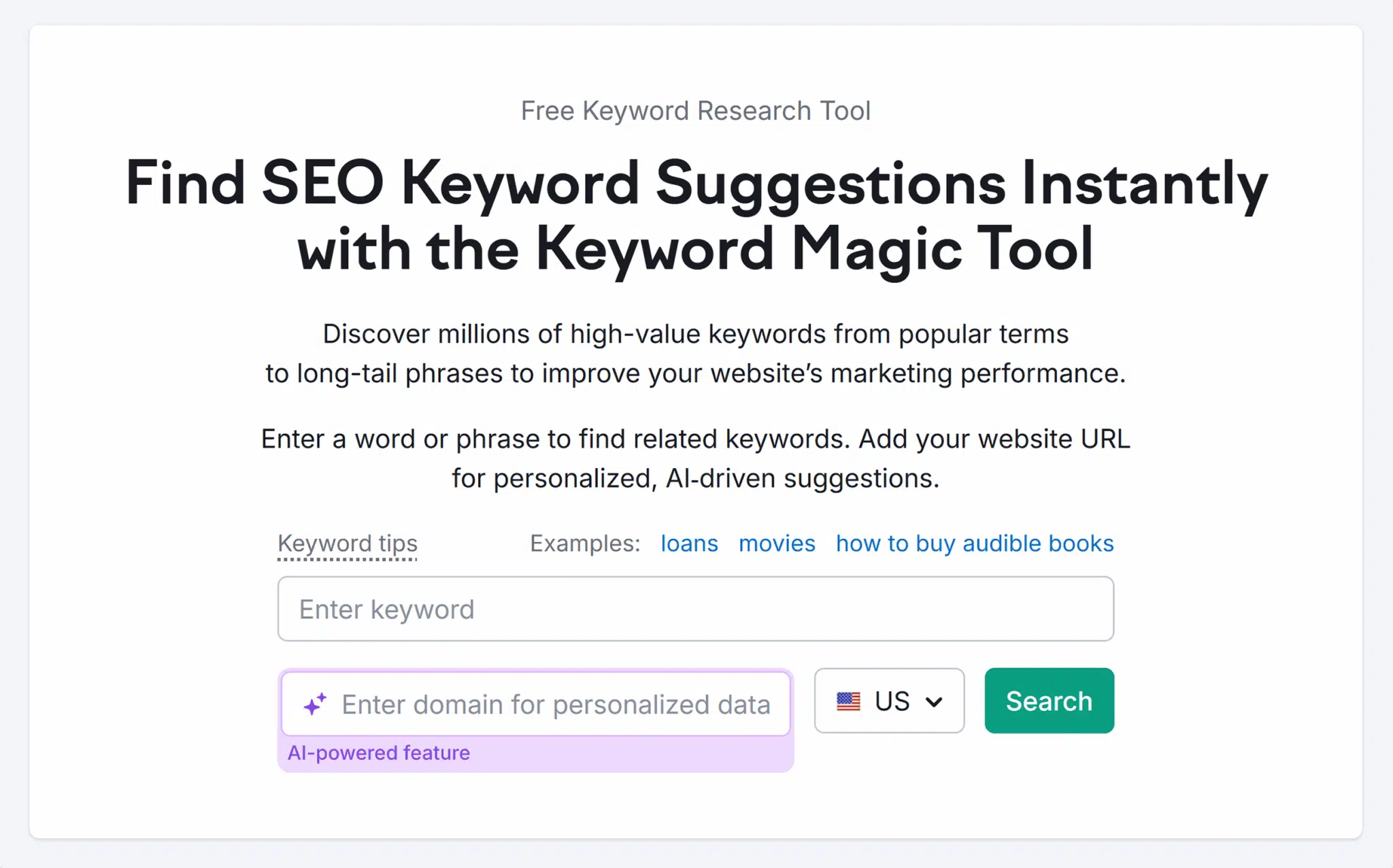Semrush Keyword Magic Tool Scaled