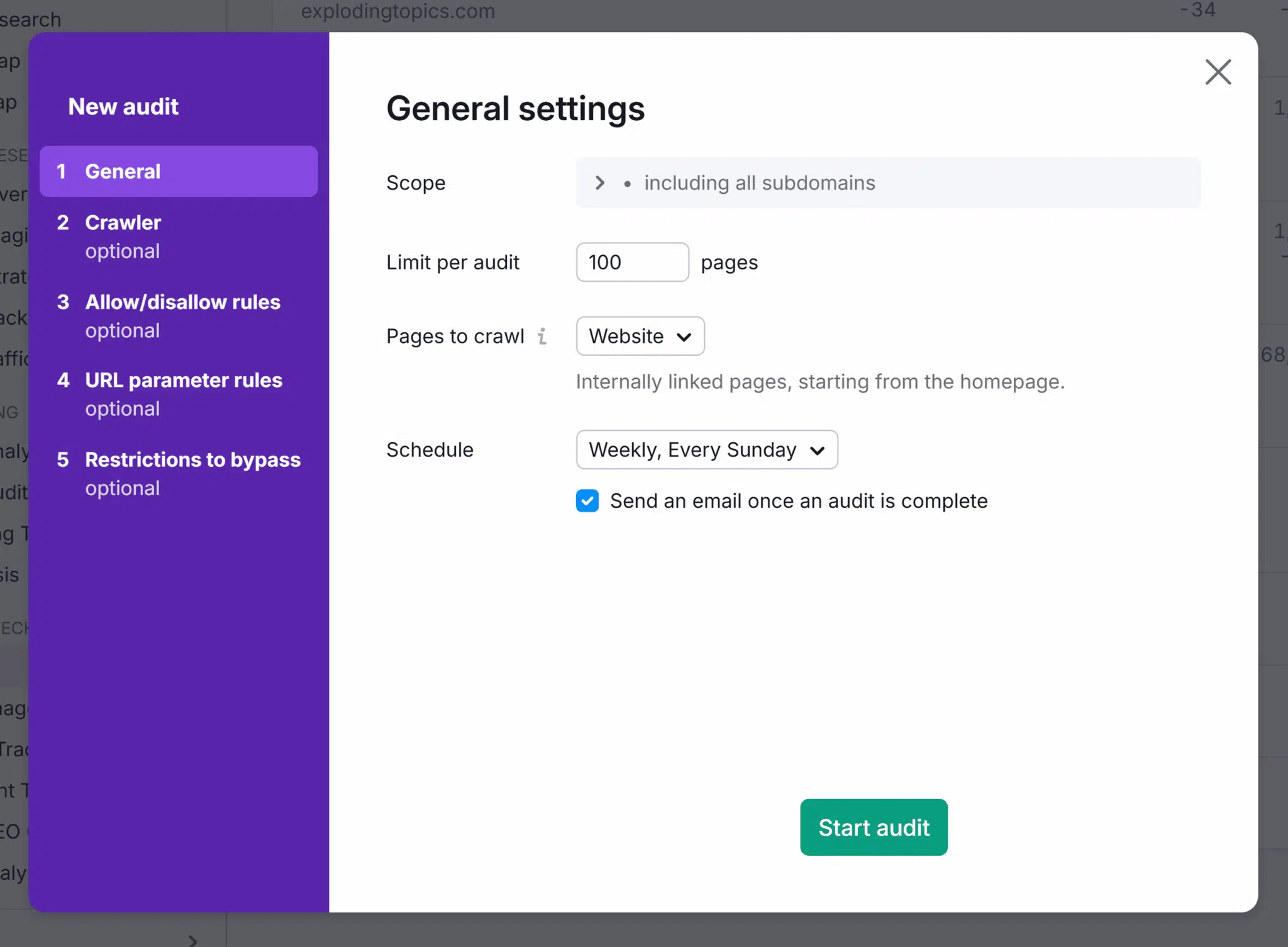 Site Audit General Settings 1 Scaled