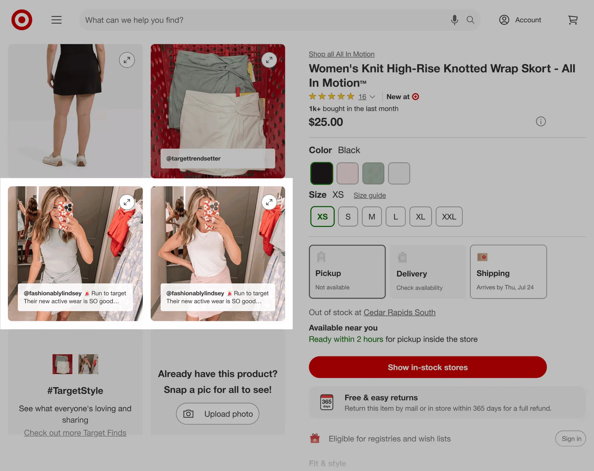 Target Knit High Wrap Skirt Scaled