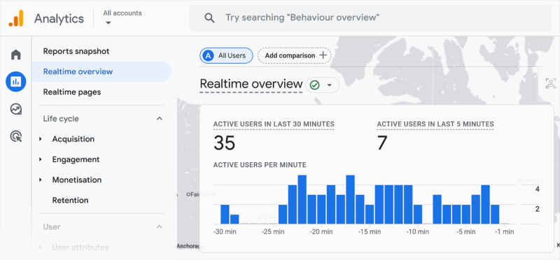 Ga4 Reports Realtime