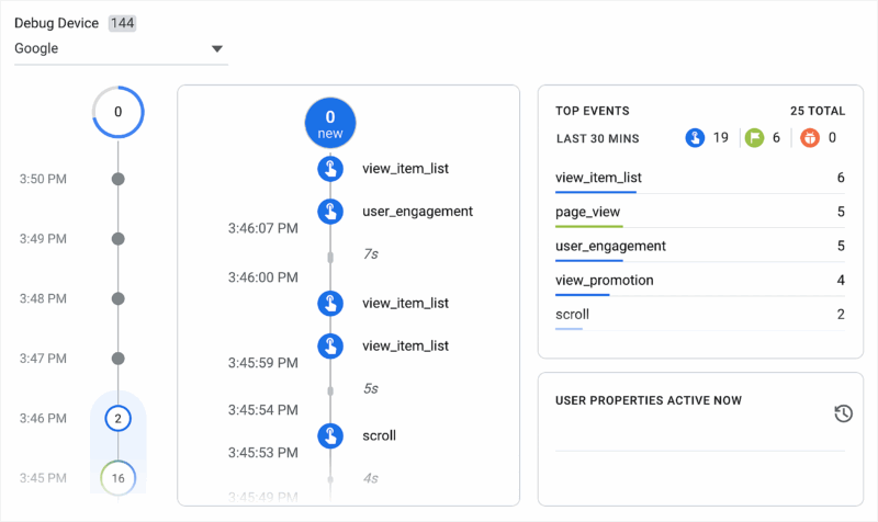 Google Debug View