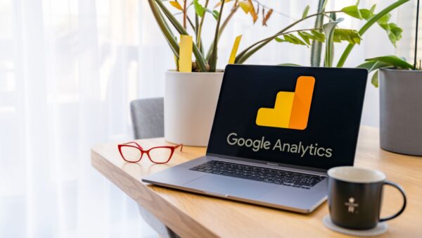 Google-Analytics-logo-on-a-laptop-screen