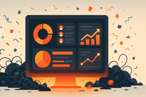 data-emerging-from-rubble-clarity-computer-screen