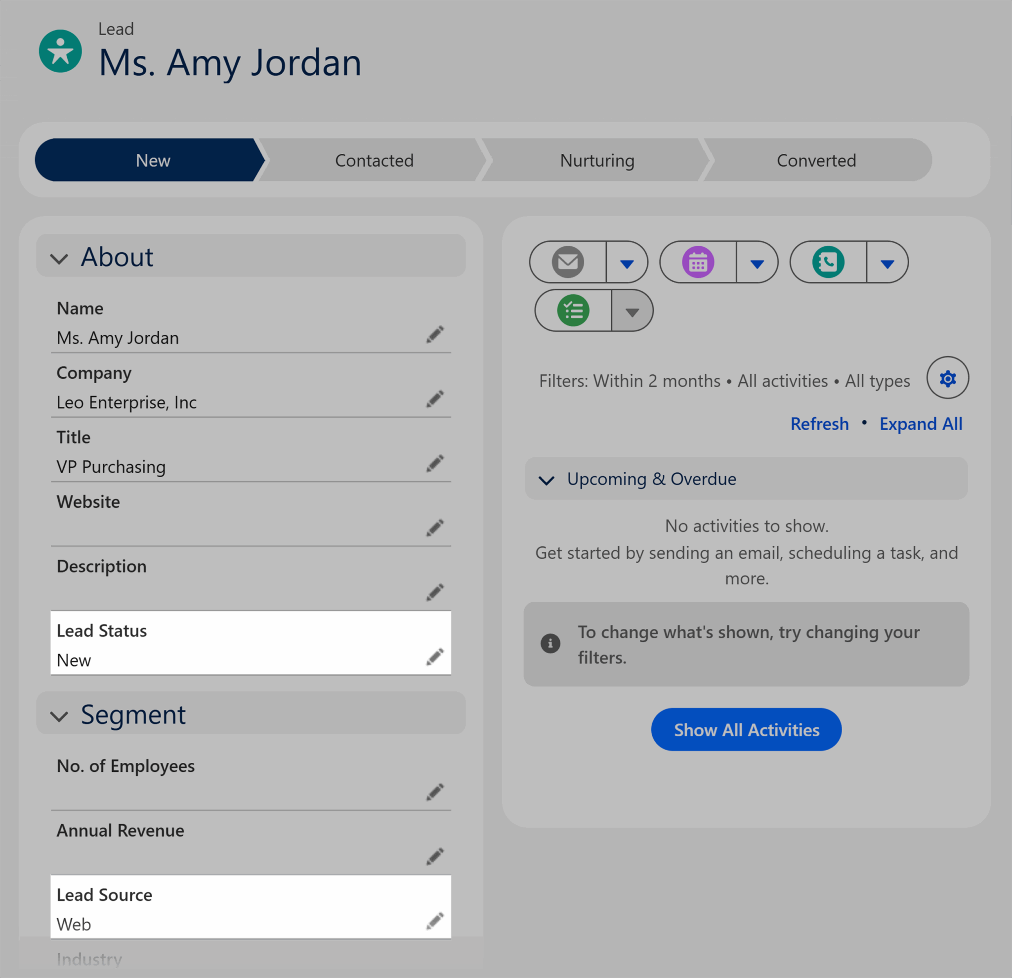 Salesforce New Lead Amy Copy Scaled
