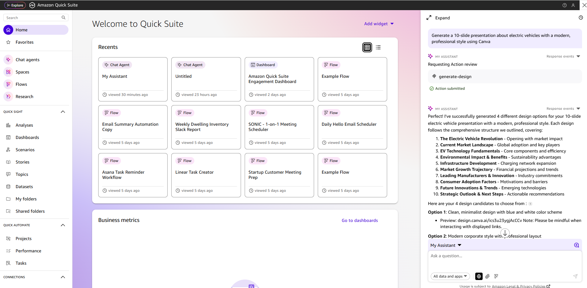 Amazon takes aim at data silos and lengthy workflows with Quick Suite