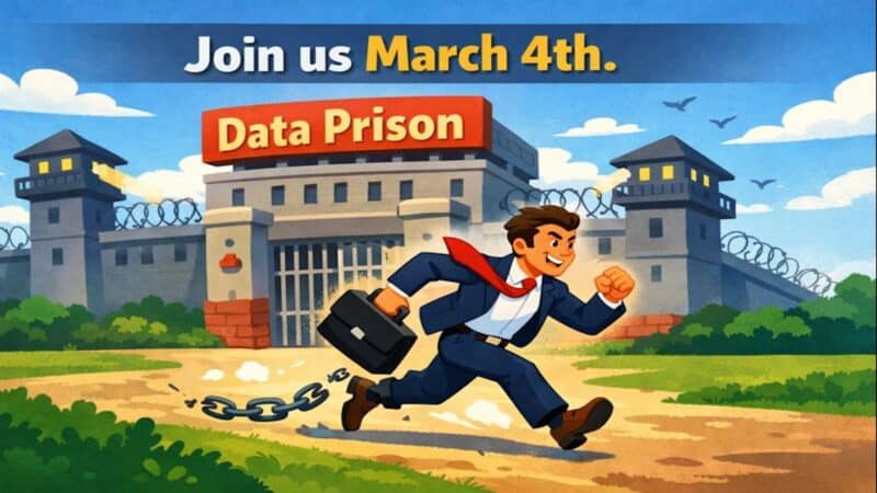 Escape from data prison with insights from teh MarTech Comnference.