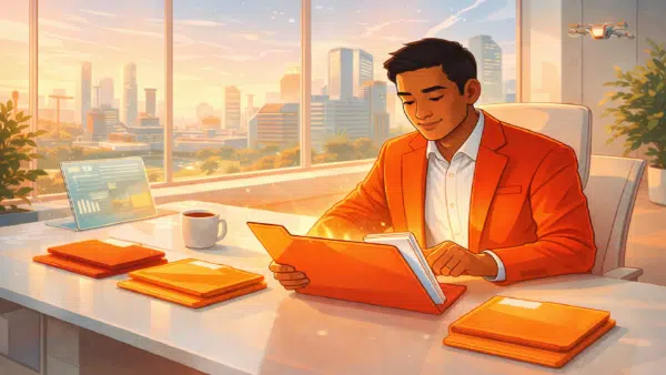 man-sitting-at-desk-reading-a-folder