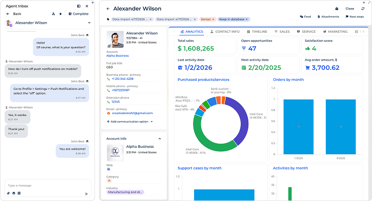 Creatio объединяет CRM, ИИ-агентов и рабочие процессы в единую платформу