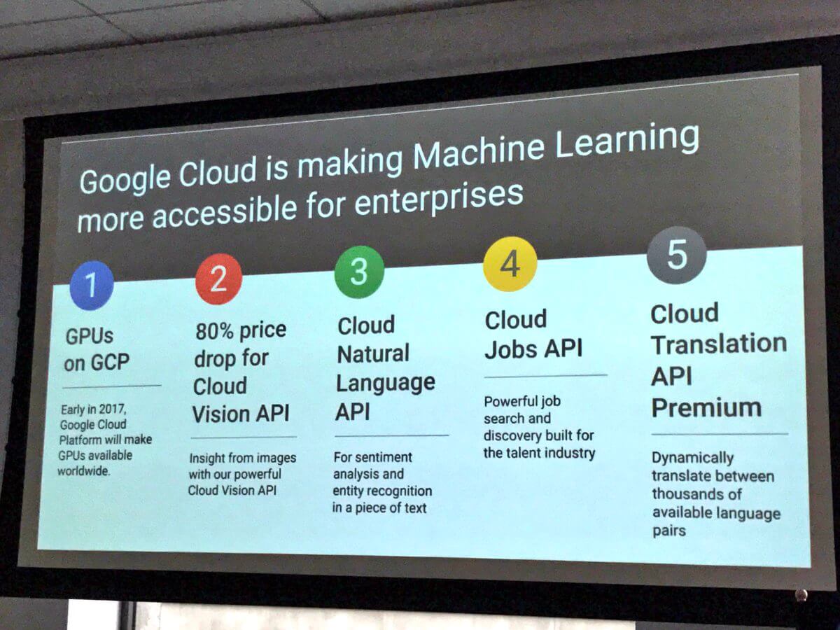 Google Cloud machine learning